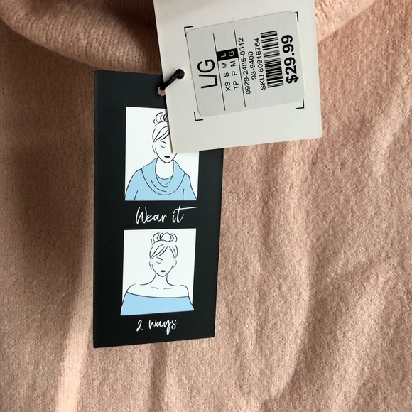 NWT Blush Pink Sweater - Picture 3 of 5
